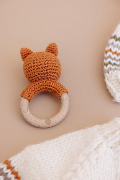 Cotton Crochet Fox Teether