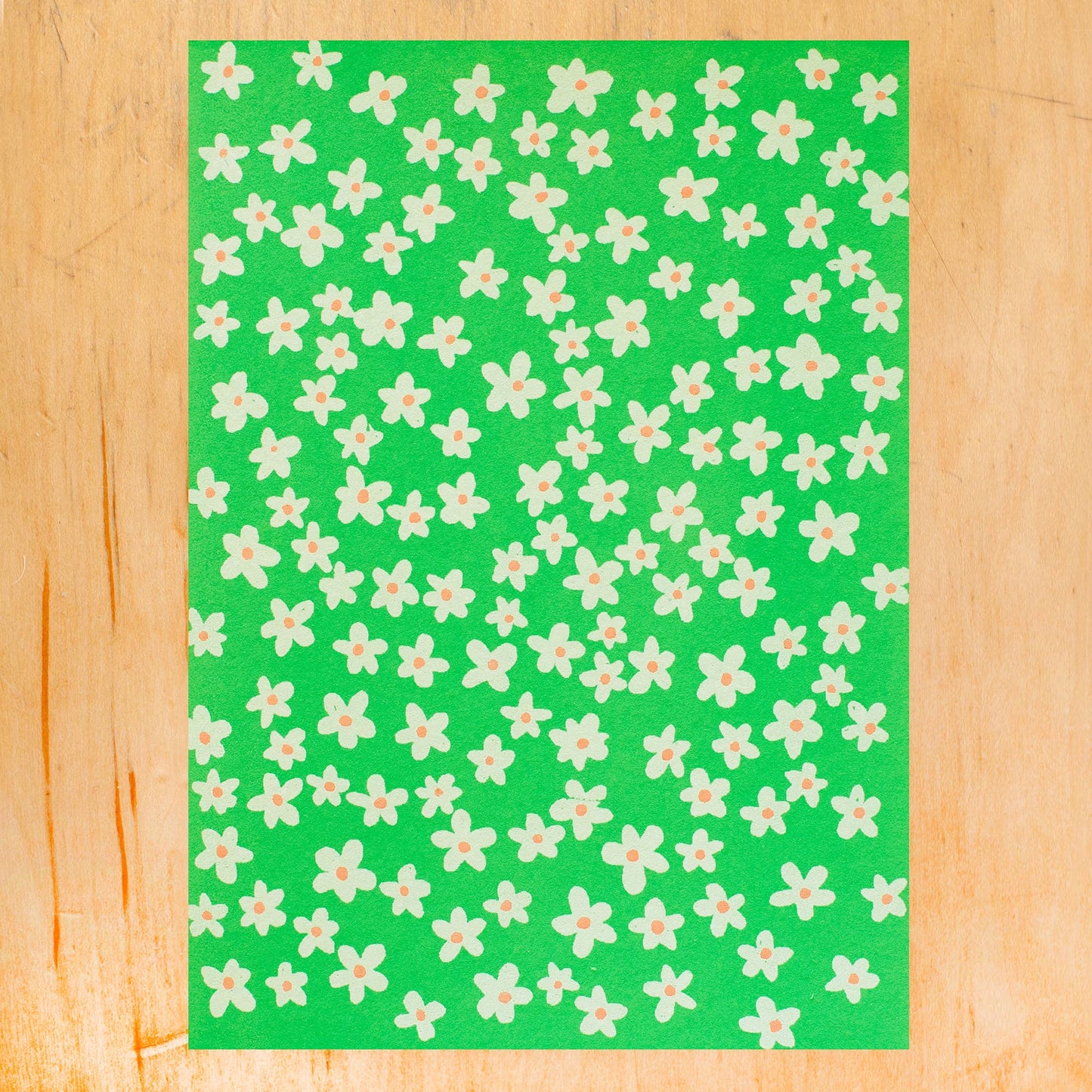 Green Daisies Card