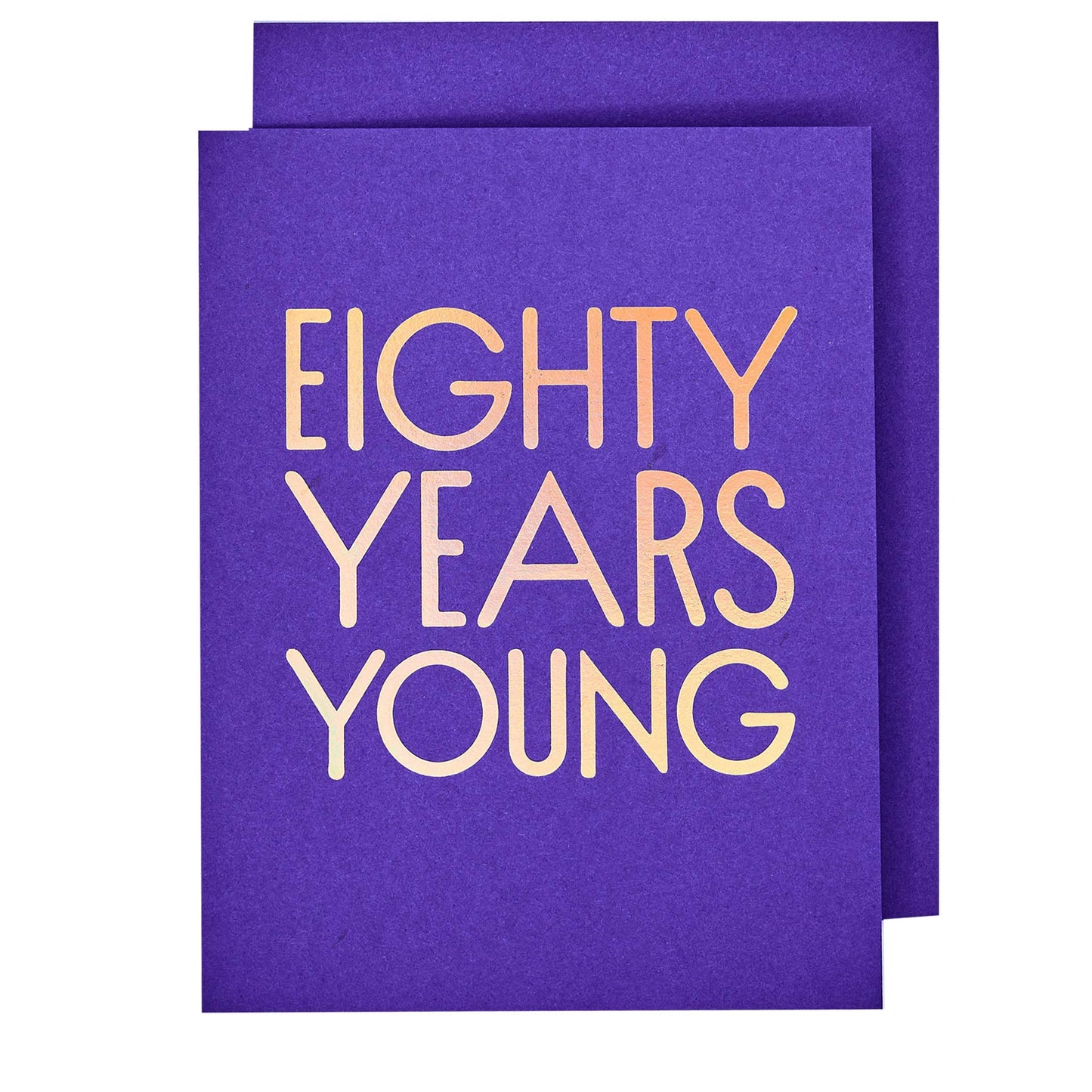80 Years Young Birthday Card