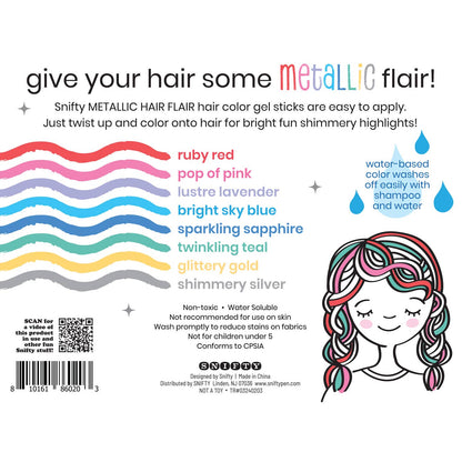 Hair Flair Metallic Hair Color Gel Sticks