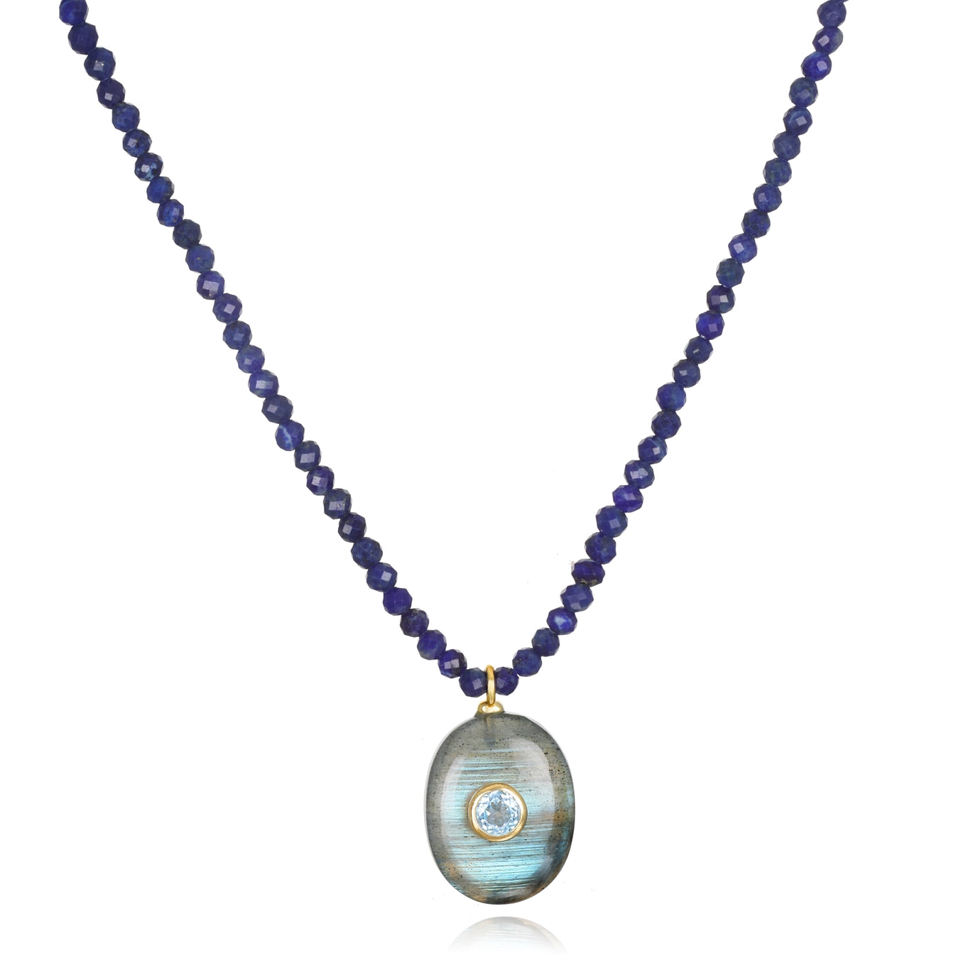 Triple Gemstone Beaded Choker