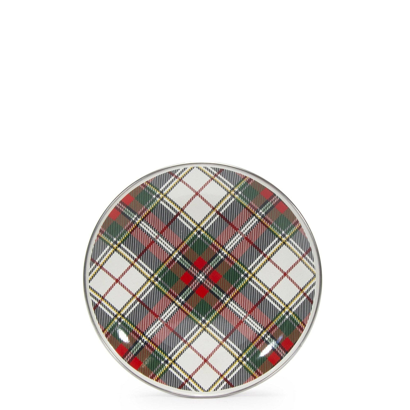 Golden Rabbit Plaid Sandwich Plates