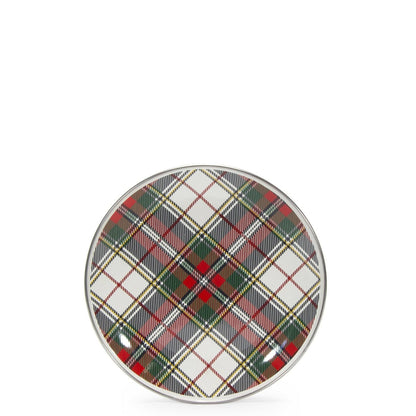 Golden Rabbit Plaid Sandwich Plates