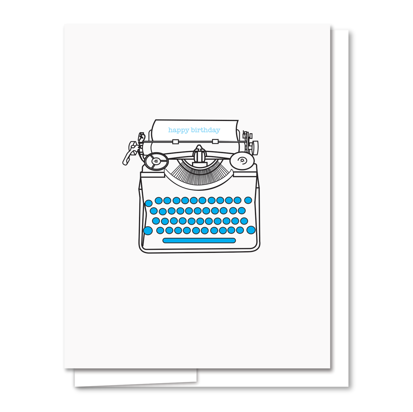 Typewriter Birthday Card