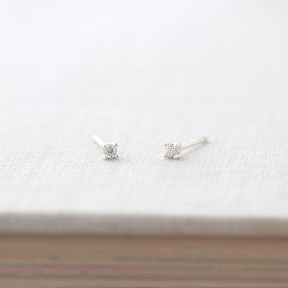 Classic Crystal Prong Set Stud Earrings