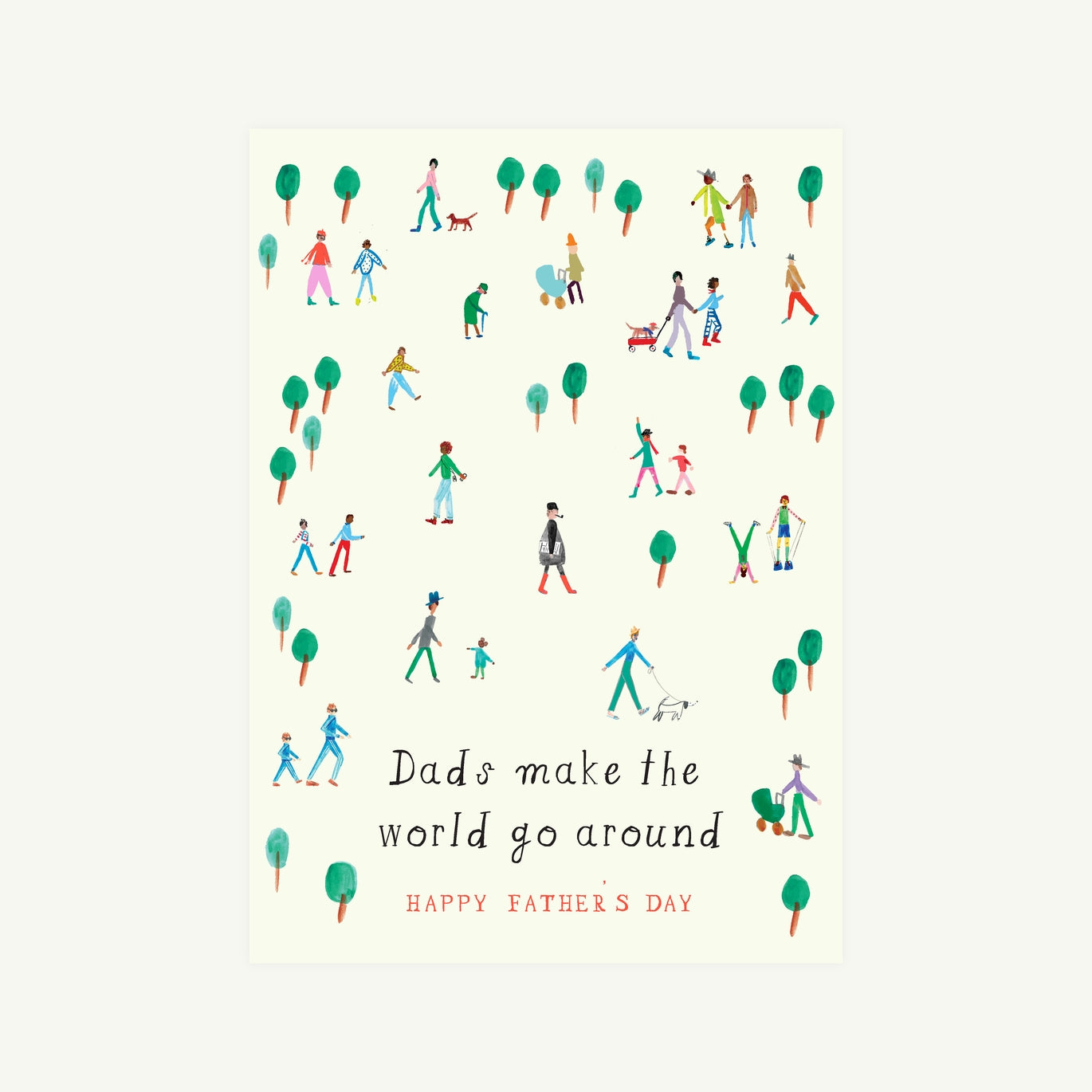 Dads Make the World Go Around Card
