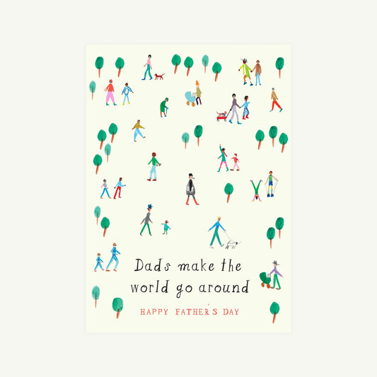 Dads Make the World Go Around Card