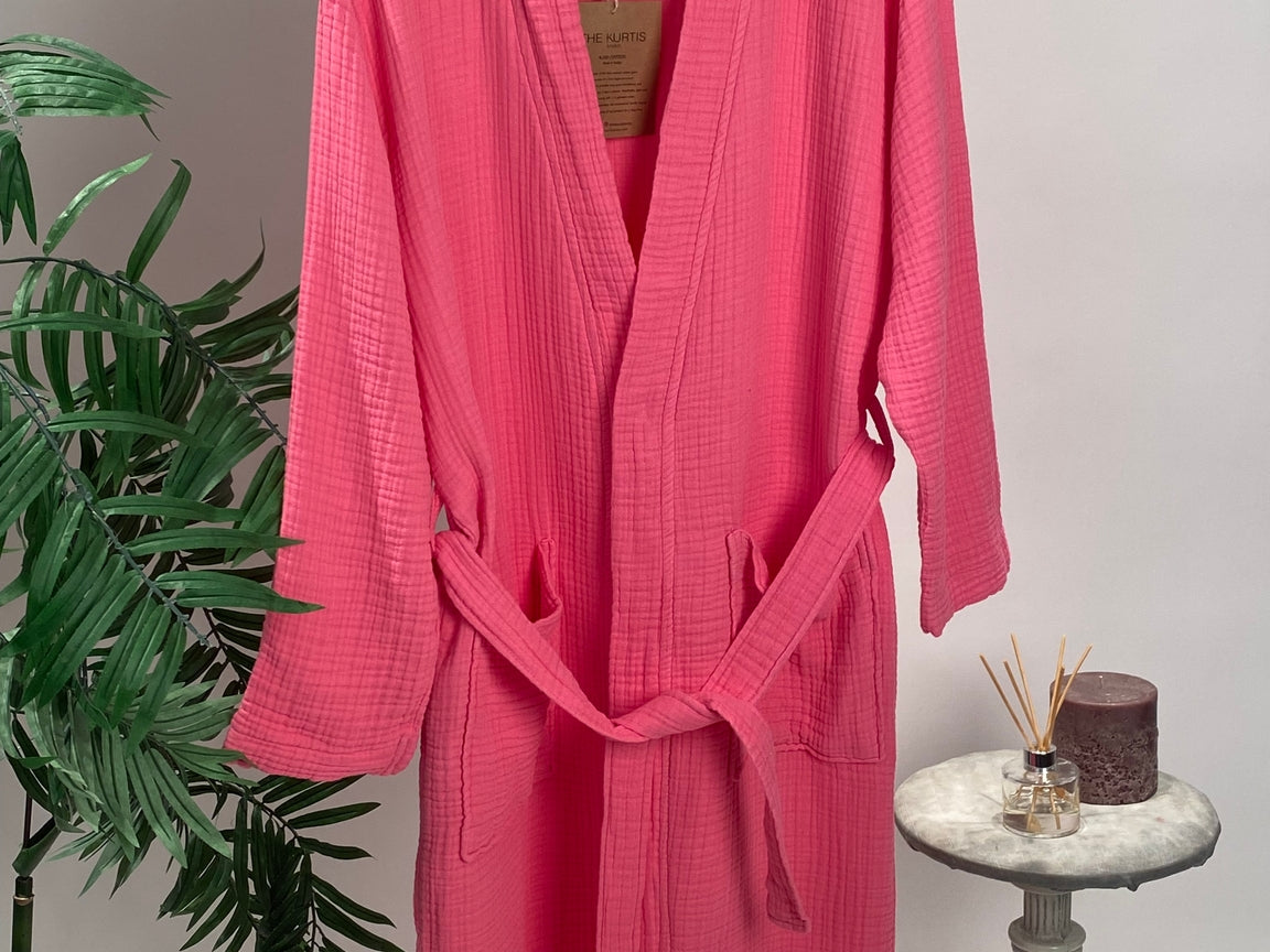 100% Cotton Muslin Robe