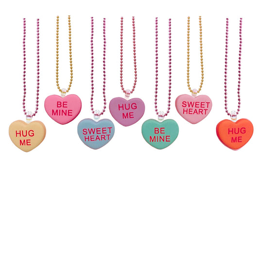 Candy Conversation Hearts Kids Necklace
