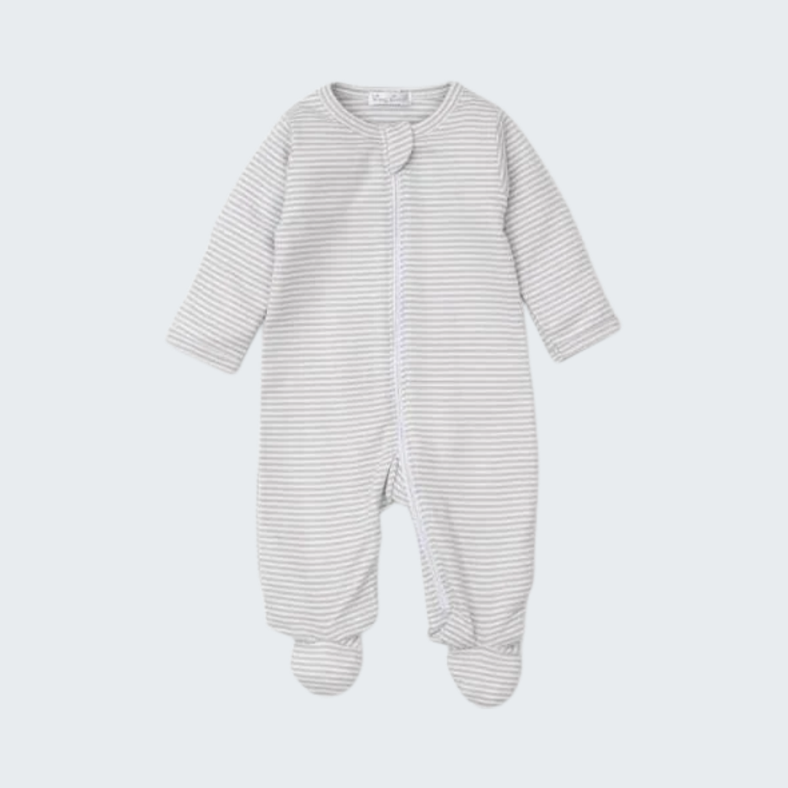 Essentials Stripe Zip Footie