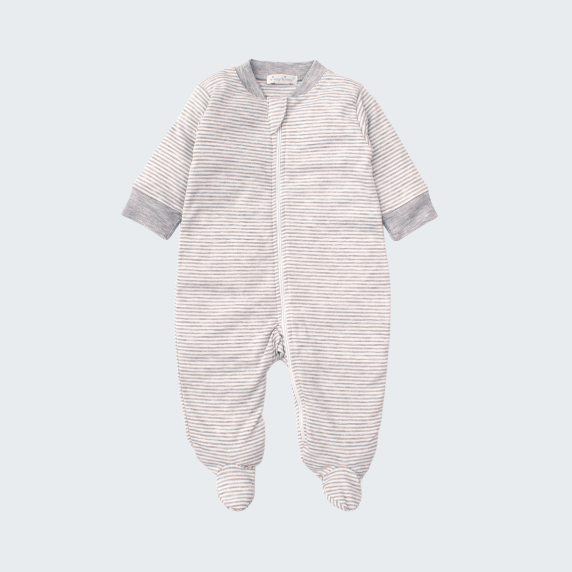 Essentials Stripe Zip Footie