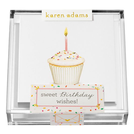 Sweet Birthday Wishes Enclosure Cards in Acrylic Box