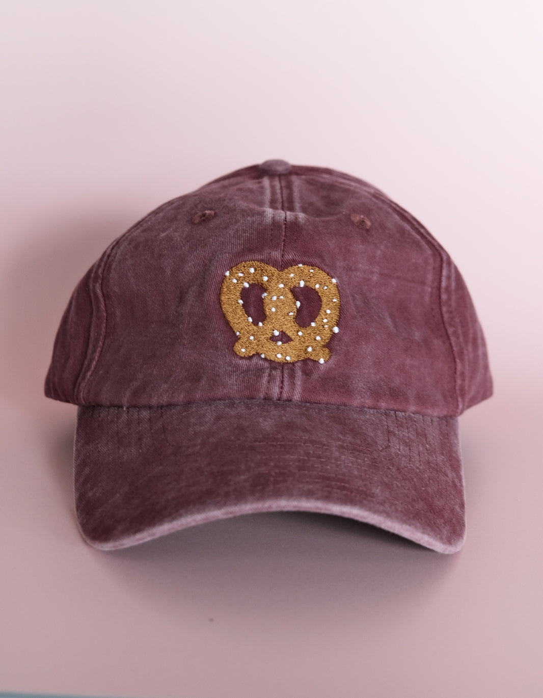 Pretzel Embroidered Hat