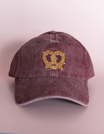 Pretzel Embroidered Hat