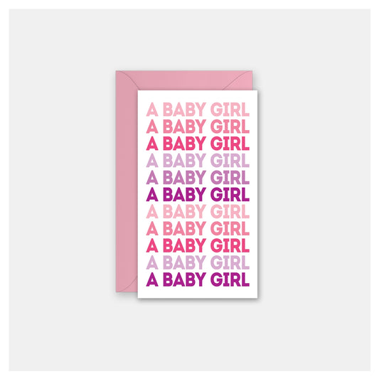 Baby Girl Repeat Gift Enclosure Card