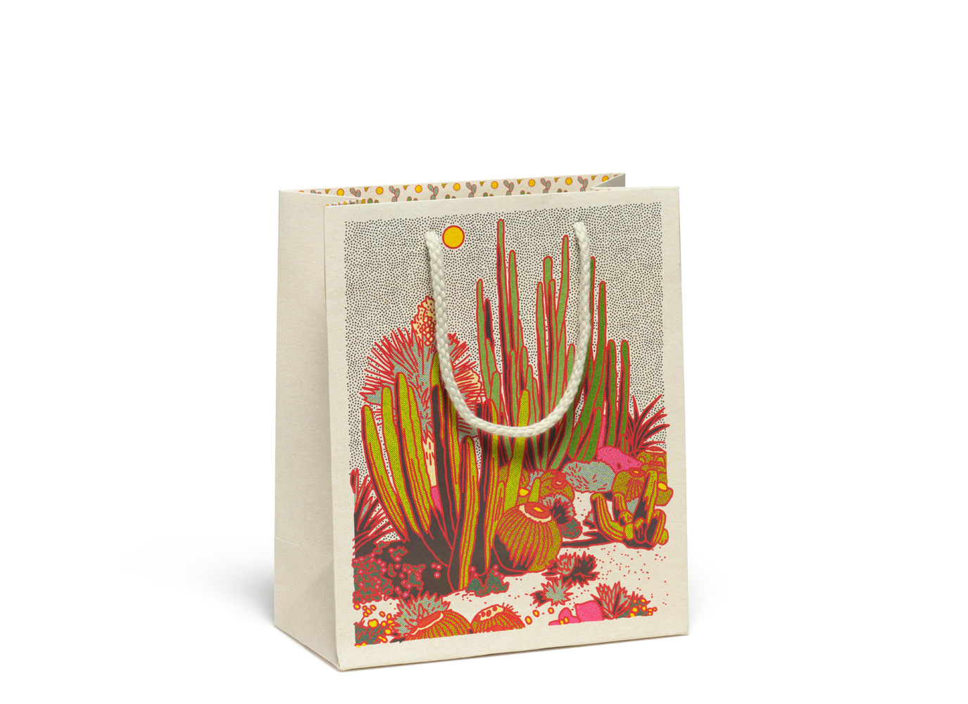 Cactus Scene Medium Gift Bag