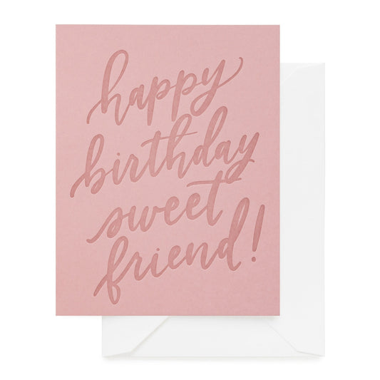 Happy Birthday Sweet Friend Card