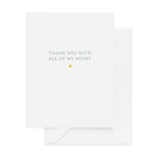 Thank You With All of My Heart Card