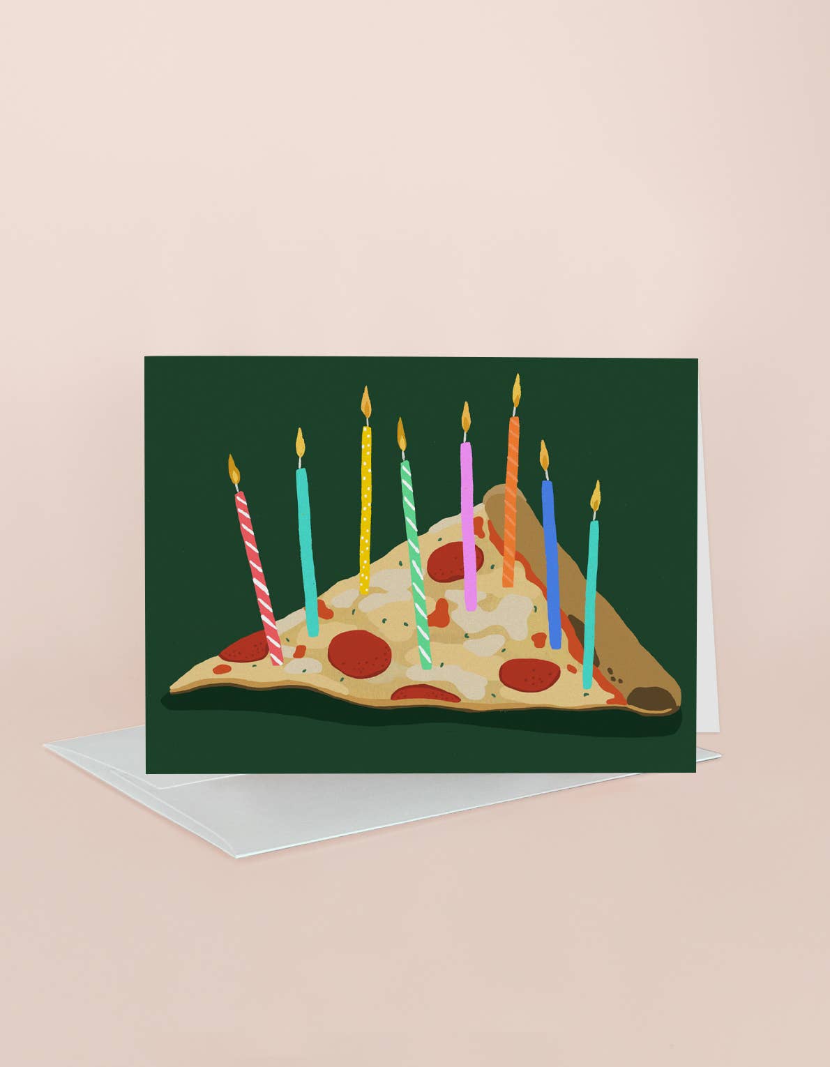 Pizza Birthday Card
