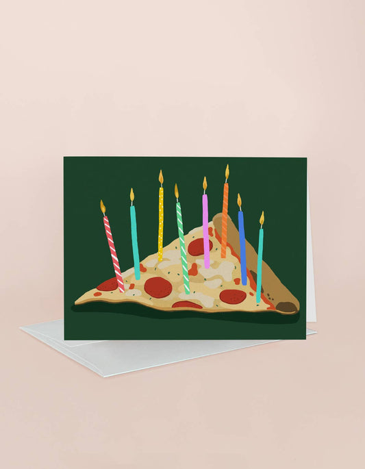 Pizza Birthday Card