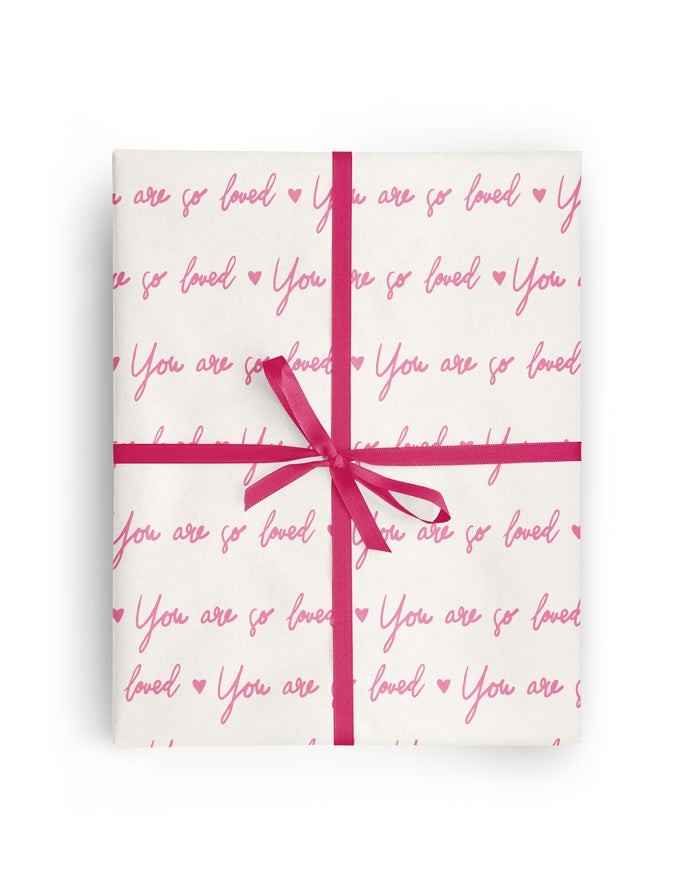 Valentine Love Text Wrapping Paper