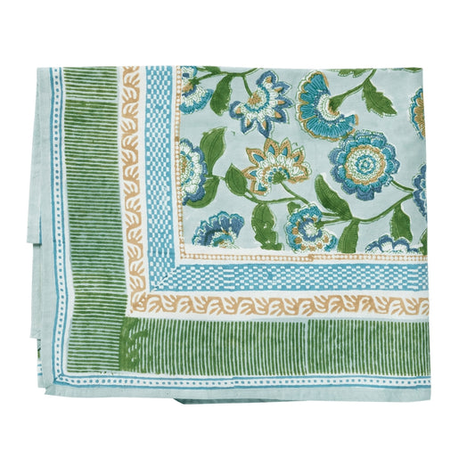 Guapao Blue Green Tablecloth