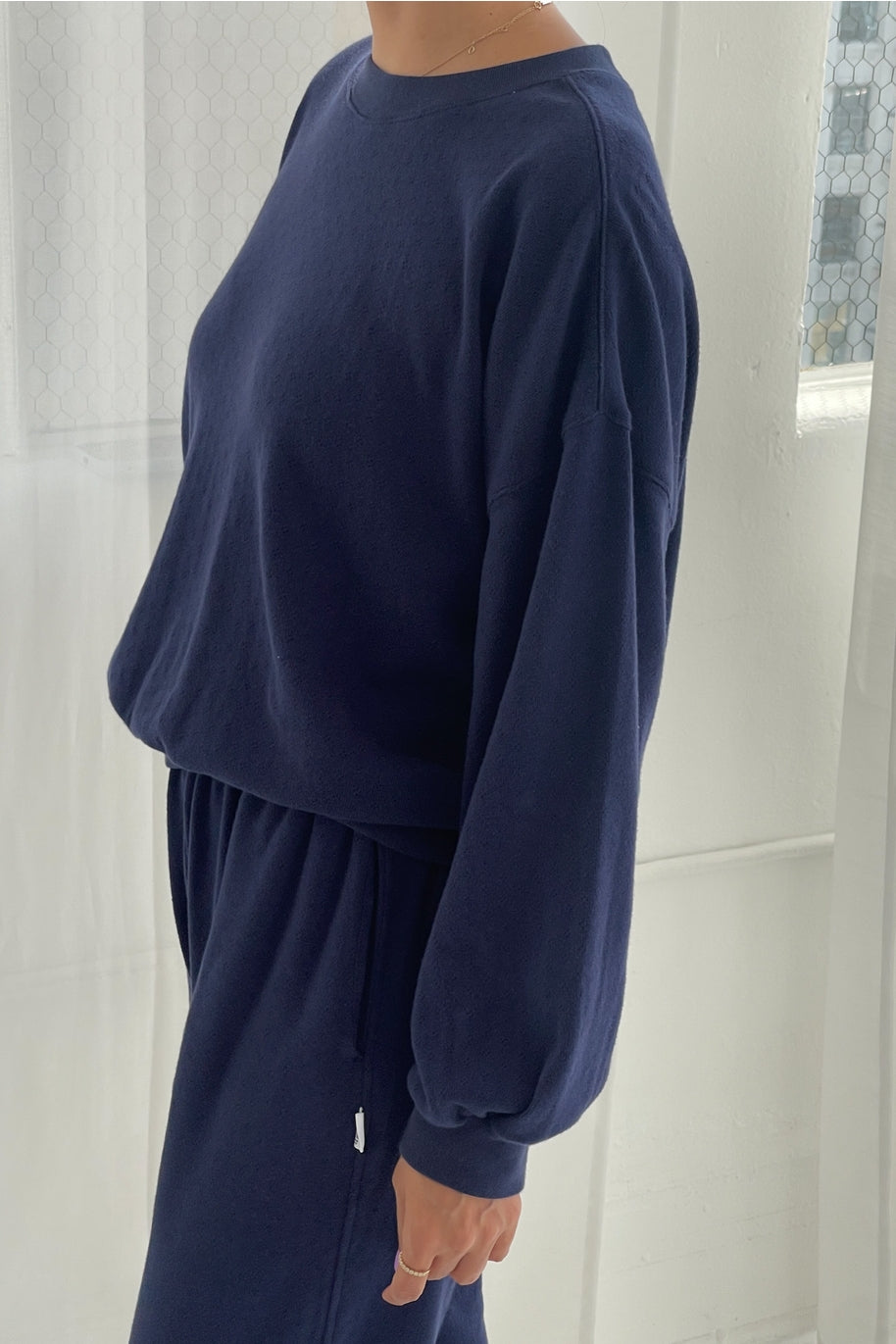 Pointelle Core Sweatshirt
