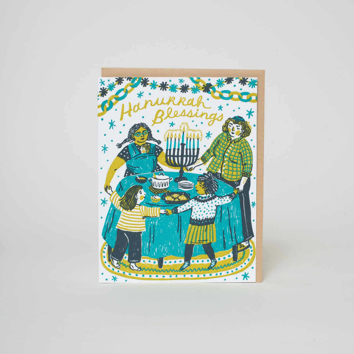 Phoebe Wahl Hanukkah Blessings Card