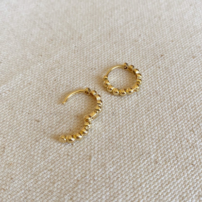 Beaded Hoop Earrings