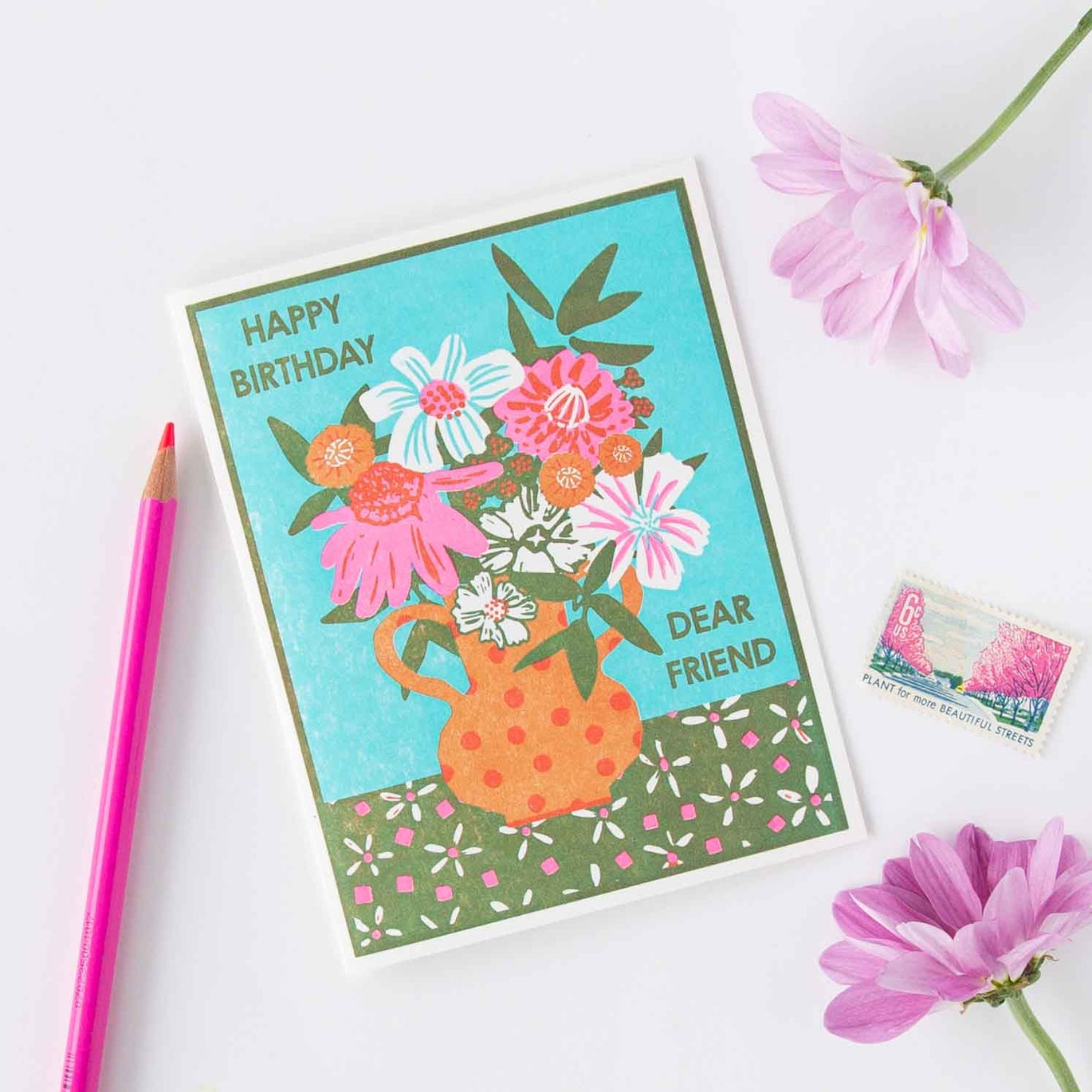 Happy Birthday Dear Friend Card