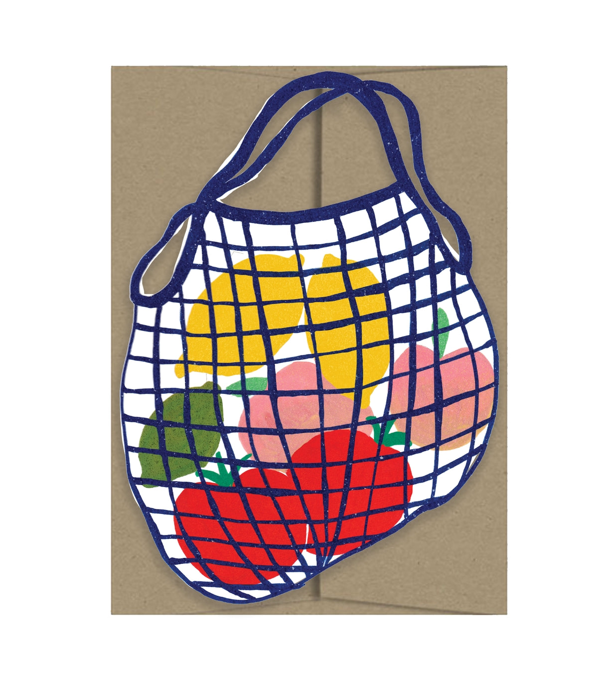 Market Bag Die Cut Card