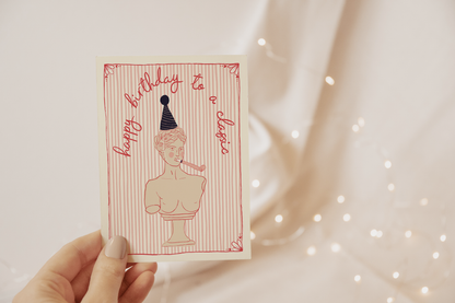 Classic Statue Bust Birthday Card