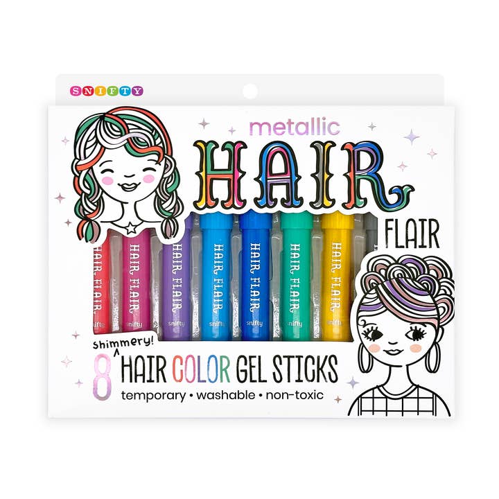 Hair Flair Metallic Hair Color Gel Sticks