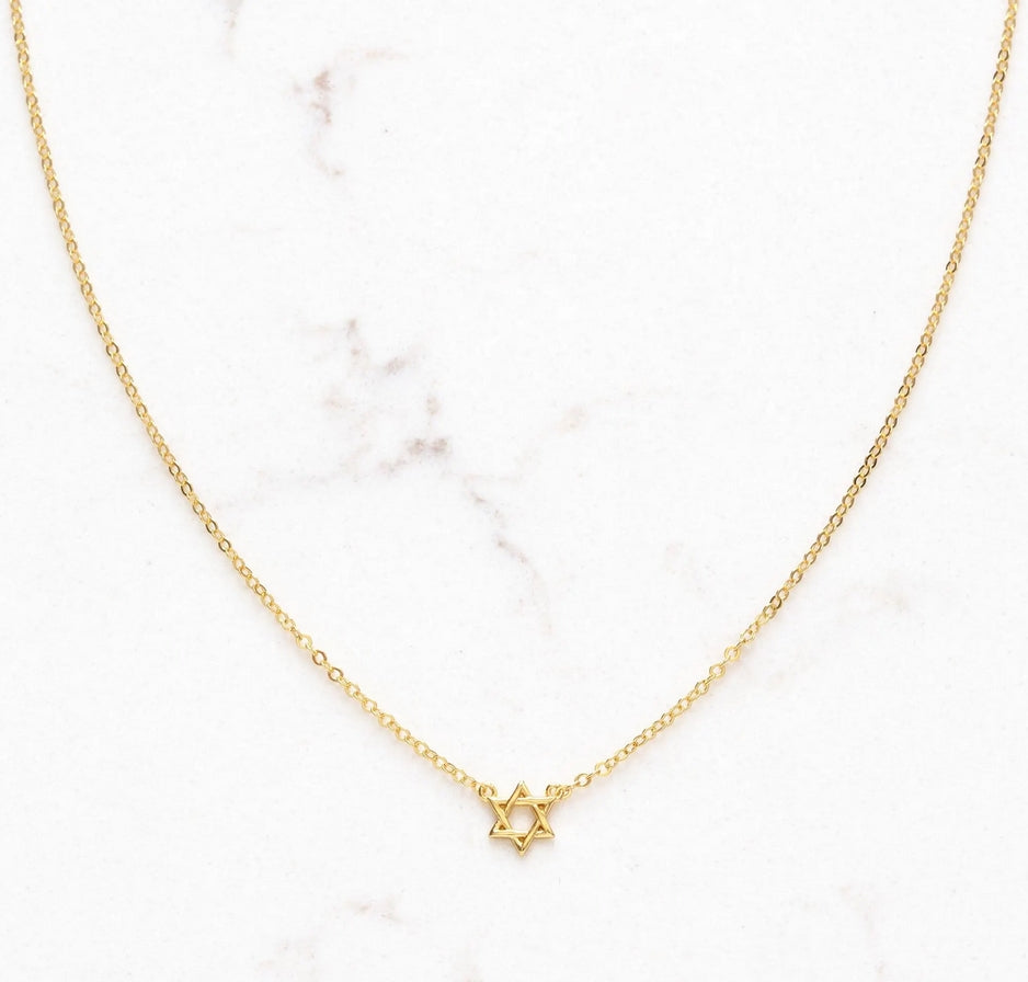 Teeny Tiny Star of David Necklace