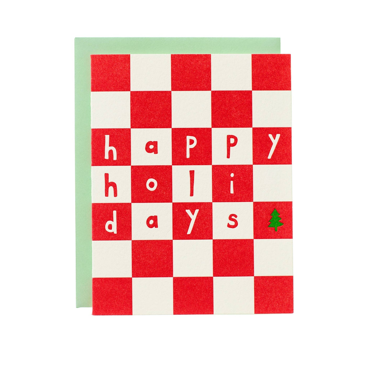 Holiday Checker Greeting Card