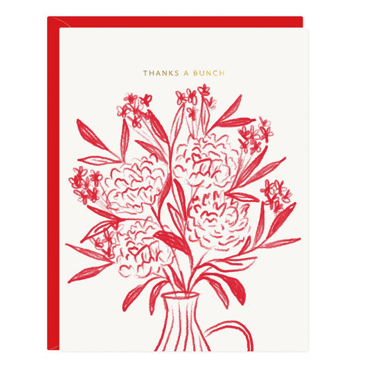 Thanks A Bunch Bouquet Card