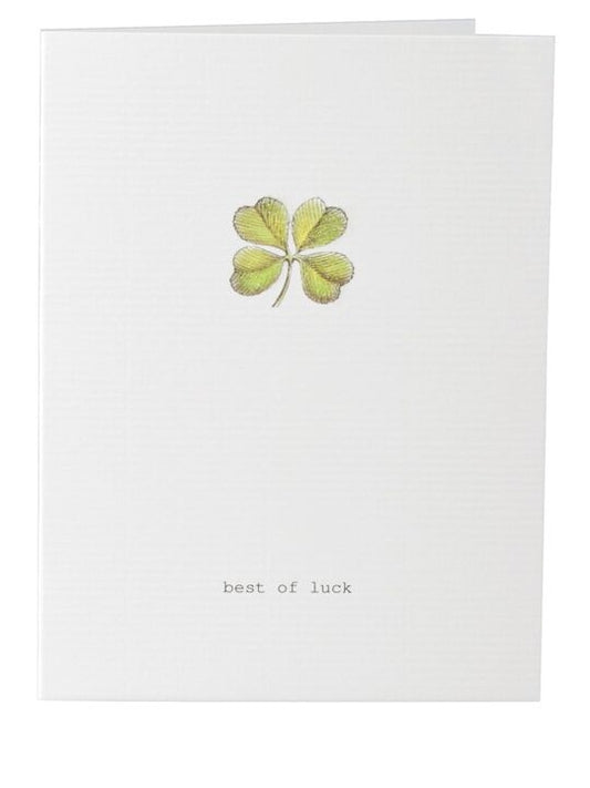 Good Luck Clover Greeting Card