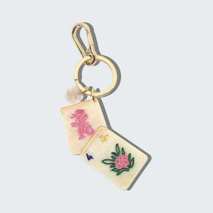 Flower Mahjong Bag Charm