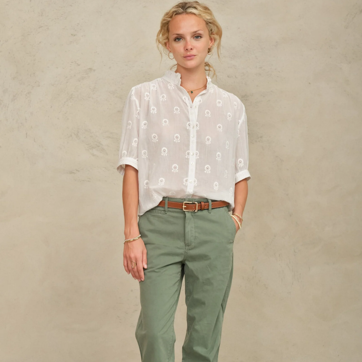 Frani Embroidered Top