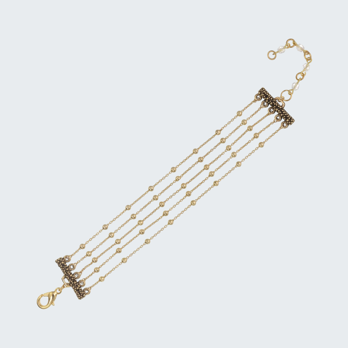 Gold Multi Row Bracelet
