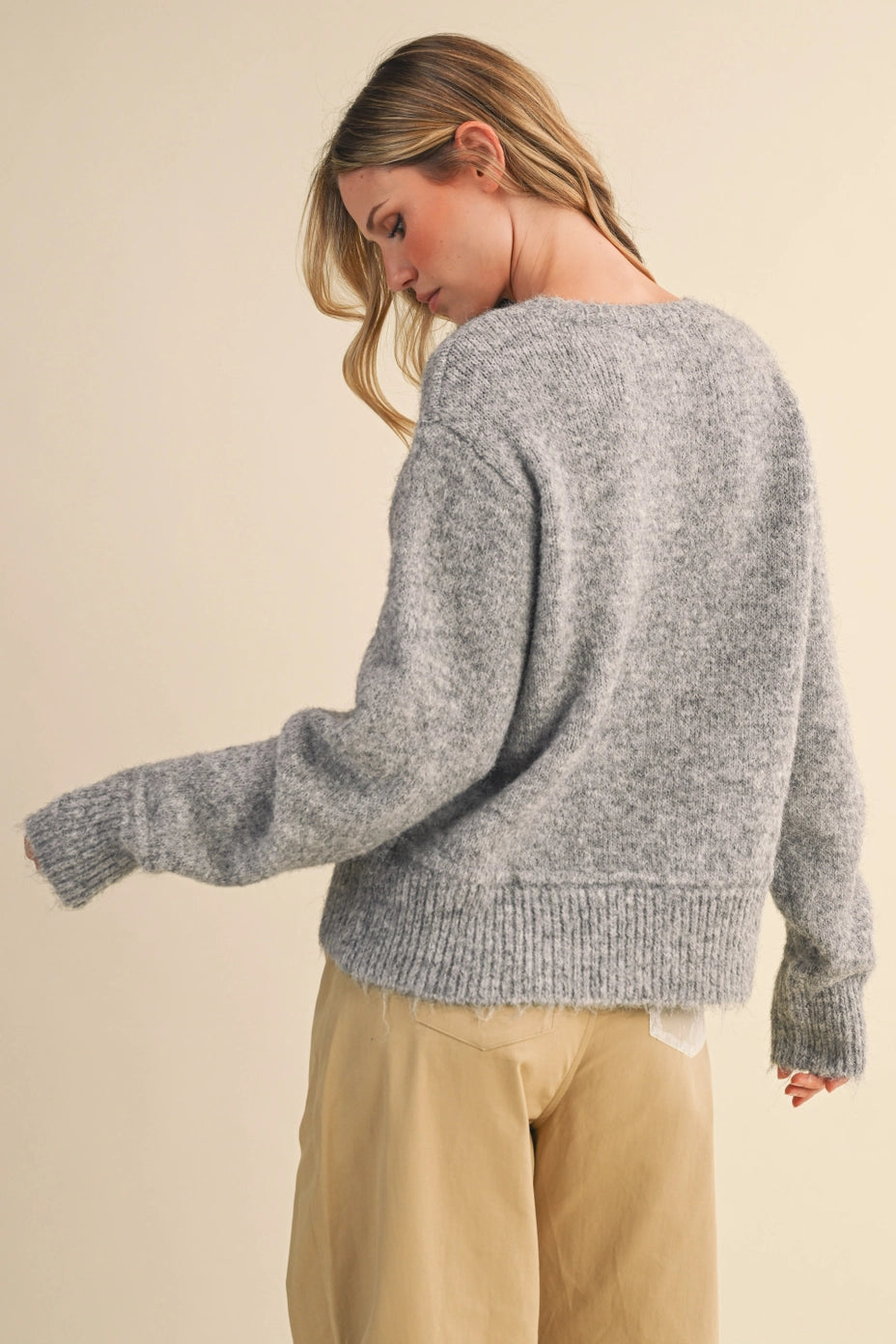 Flower Embroidered Sweater