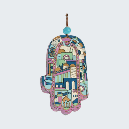Hand Painted Wooden Hamsa