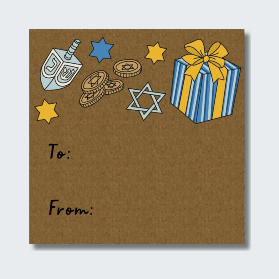 Hanukkah Icons Sticker Tags