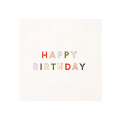 Happy Birthday Cocktail Napkins