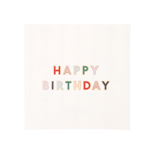 Happy Birthday Cocktail Napkins