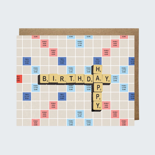 Happy Birthday Scrabble Card