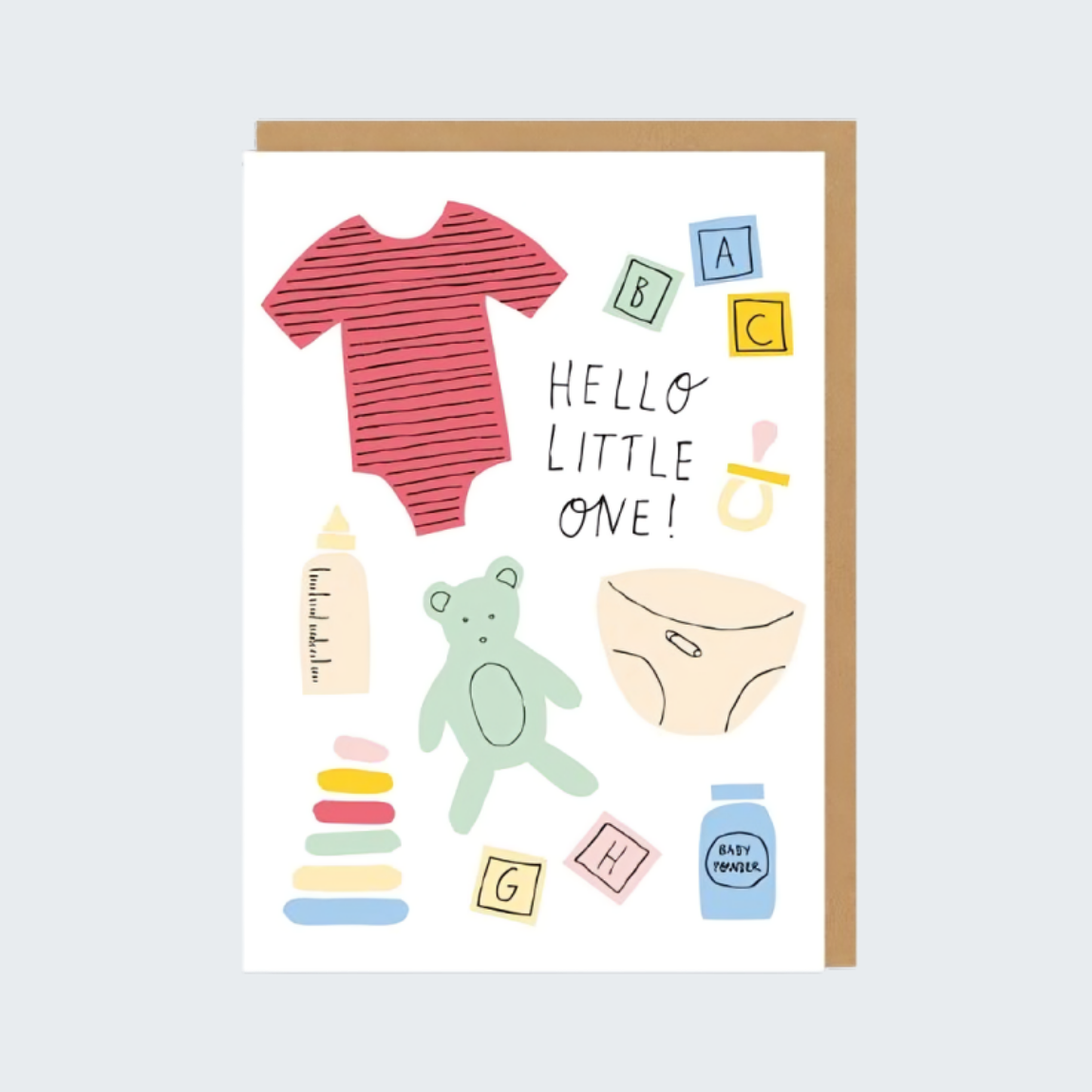 Hello Little One New Baby Card