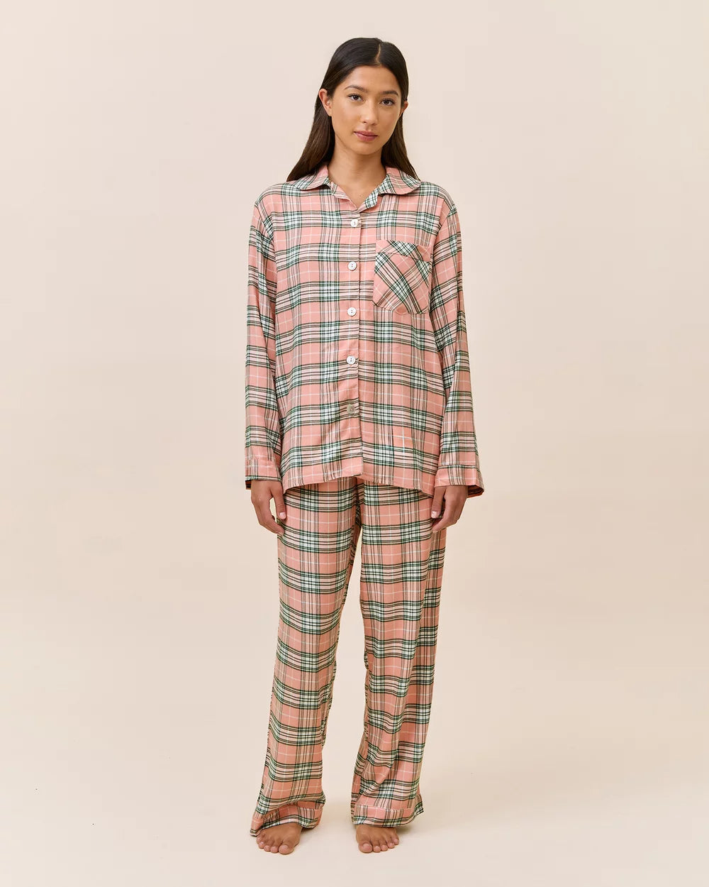 Comfy Plaid PJ Set