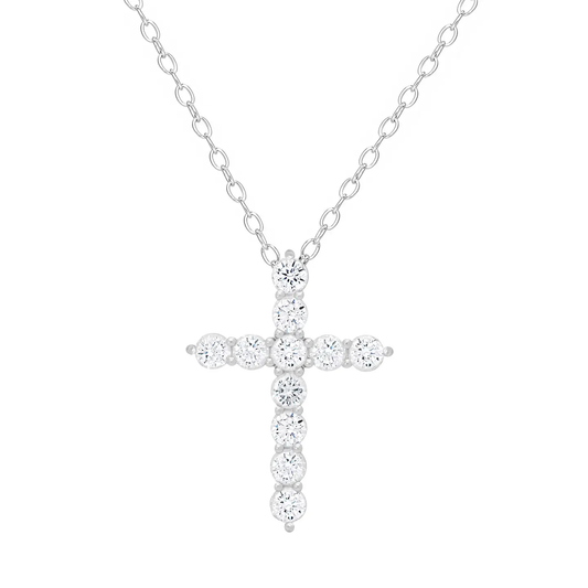 Cross CZ Necklace