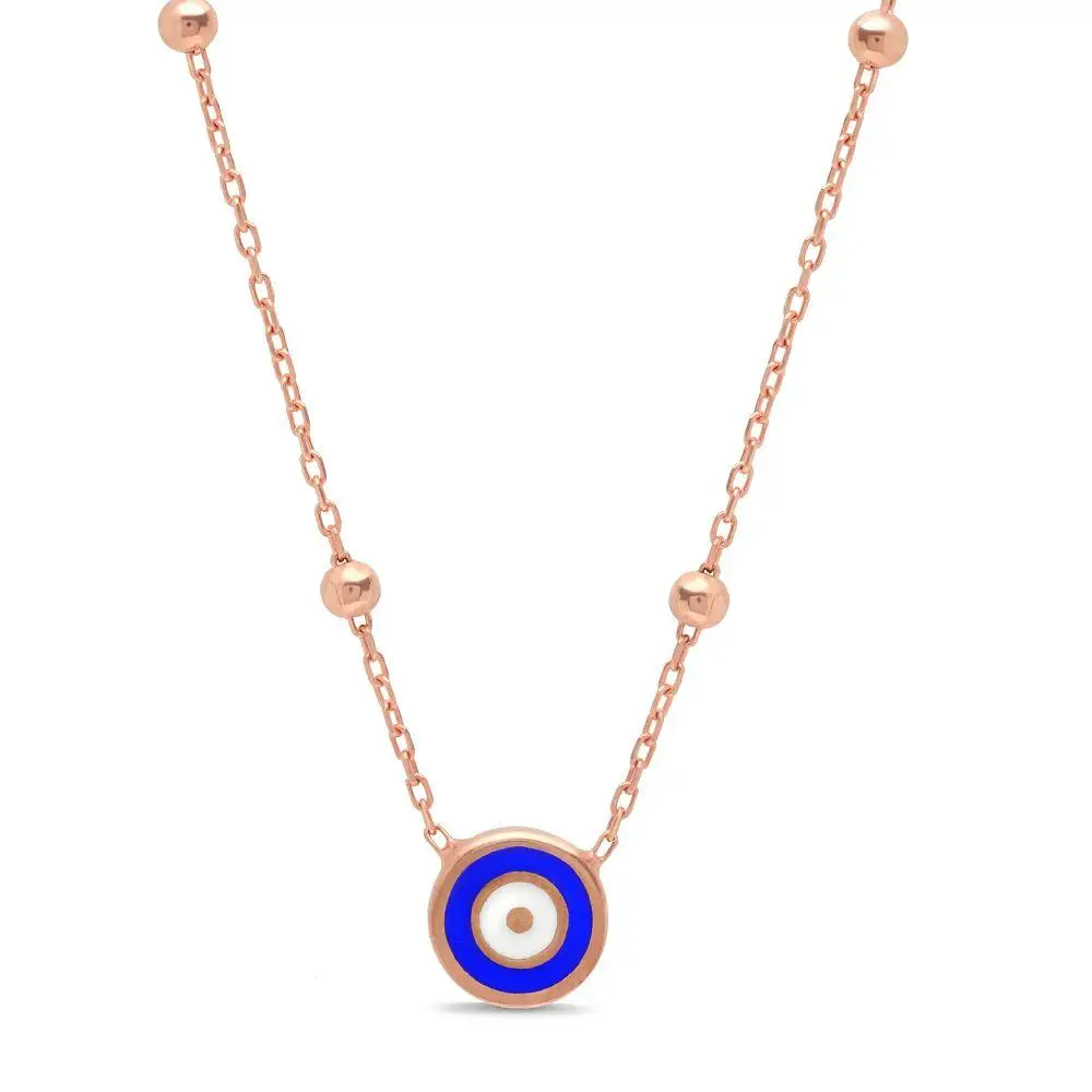 Ball Chain Evil Eye Necklace